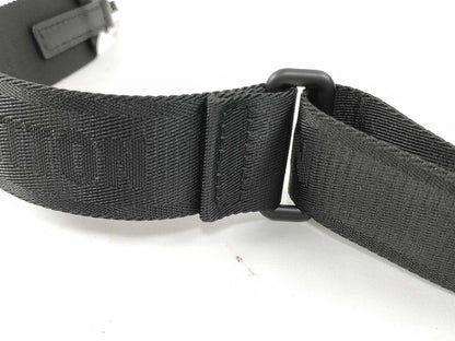 LOUIS VUITTON Louis Vuitton Signature Adjustable Strap Black with Black Hardware 95*4.5*0.5cm Strap