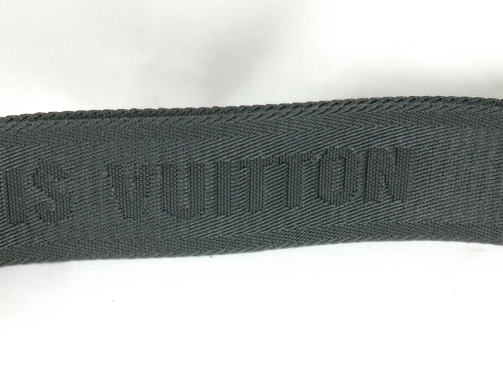 LOUIS VUITTON Louis Vuitton Signature Adjustable Strap Black with Black Hardware 95*4.5*0.5cm Strap