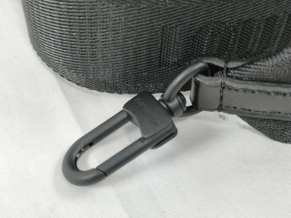 LOUIS VUITTON Louis Vuitton Signature Adjustable Strap, Black with Black Hardware, 95*4.5*0.5cm Strap
