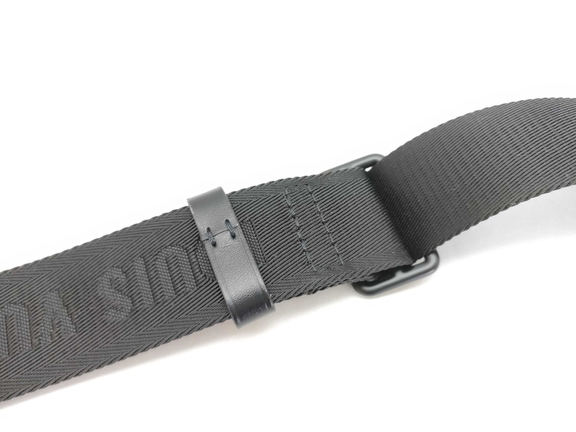 LOUIS VUITTON Louis Vuitton Signature Adjustable Strap Black with Black Hardware 95*4.5*0.5cm Strap