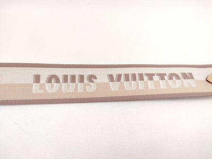 LOUIS VUITTON Signature Strap, Beige/Brown Canvas with Gold Hardware, 95*4.5*.05cm Strap