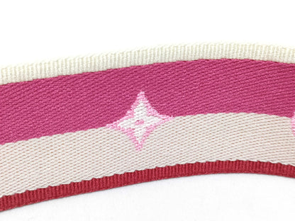 LOUIS VUITTON RFID Unverifiable Serial Number Unverifiable Louis Vuitton Signature Strap Pink/Beige Canvas Gold Hardware 95*4.5*.05cm Strap