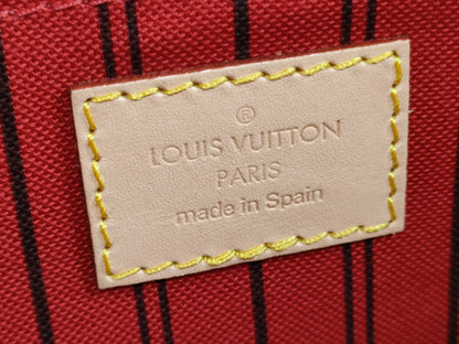 LOUIS VUITTON Monogram Louis Vuitton Neverfull Pouch / Brown Monogram Canvas / Gold Hardware Other Accessories