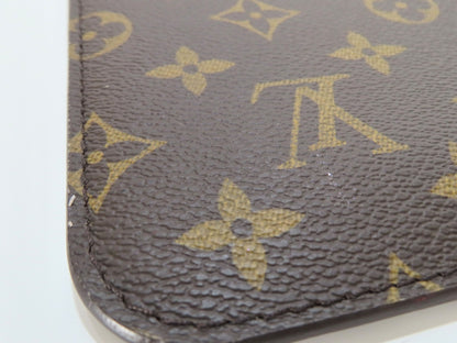 LOUIS VUITTON Unidentified Monogram Louis Vuitton Neverfull Pouch / Brown Monogram Canvas / Gold Hardware Pouch