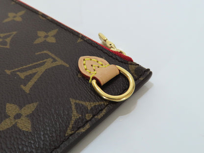 LOUIS VUITTON Unidentified Monogram Louis Vuitton Neverfull Pouch / Brown Monogram Canvas / Gold Hardware Pouch