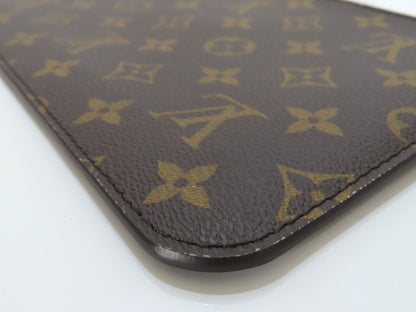LOUIS VUITTON Unidentified Monogram Louis Vuitton Neverfull Pouch / Brown Monogram Canvas / Gold Hardware Pouch