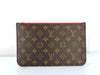 LOUIS VUITTON Unidentified Monogram Louis Vuitton Neverfull Pouch / Brown Monogram Canvas / Gold Hardware Pouch