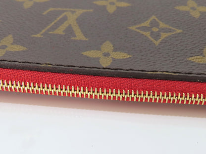 LOUIS VUITTON Unidentified Monogram Louis Vuitton Neverfull Pouch / Brown Monogram Canvas / Gold Hardware Pouch