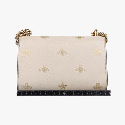 GUCCI Padlock White Leather Shoulder Bag 432182G031125514