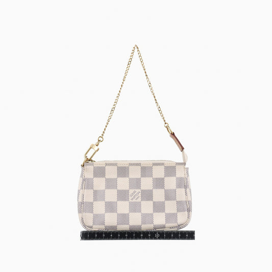 LOUIS VUITTON Mini Pochette Accessoires Azur Damier Canvas N58010SF3280 Handbag