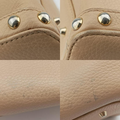 VERSACE La Medusa Beige Leather Handbag