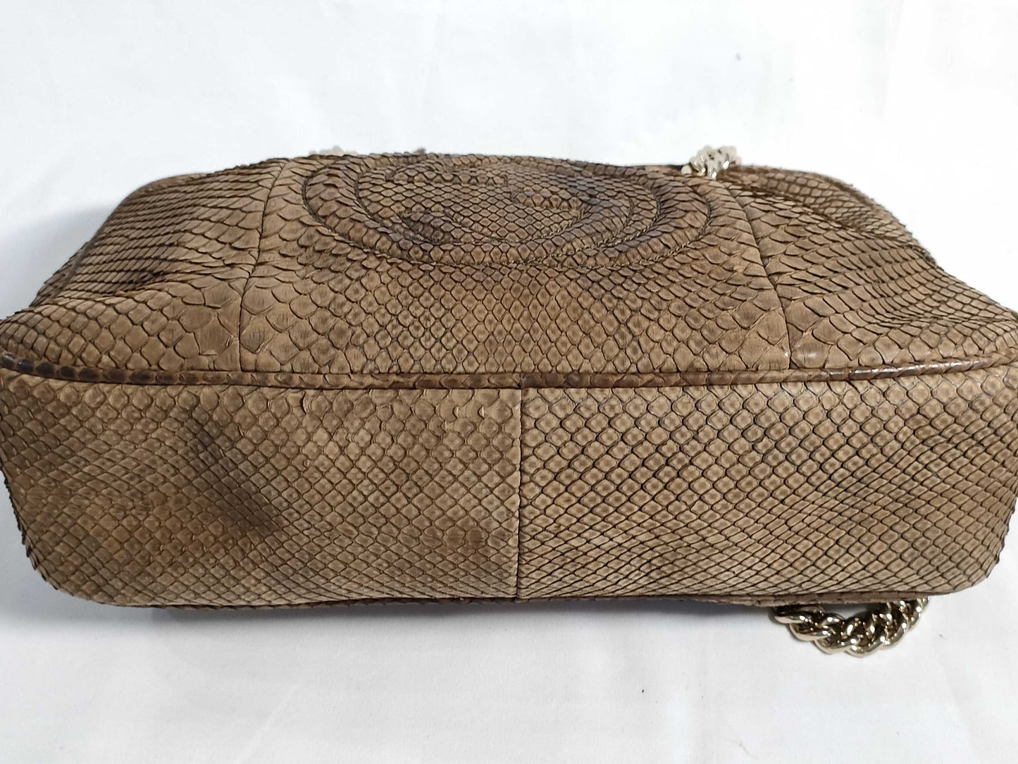 GUCCI Soho Gucci Soho Shoulder Bag Python Shoulder Bag