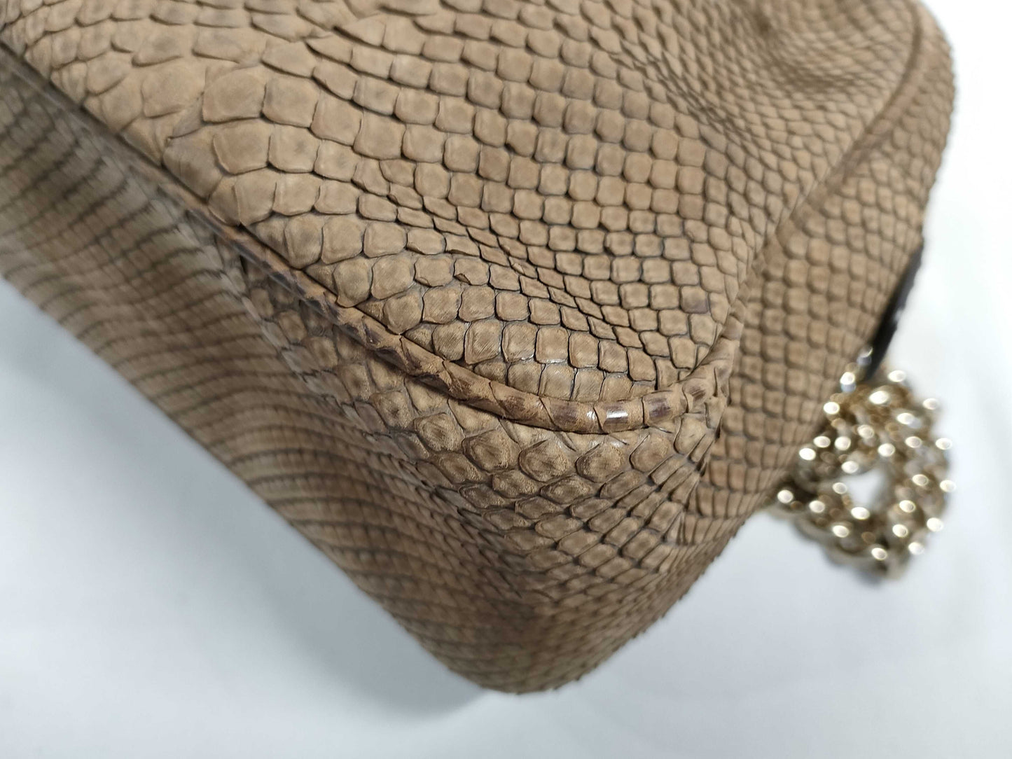 GUCCI Soho Gucci Soho Shoulder Bag Python Shoulder Bag