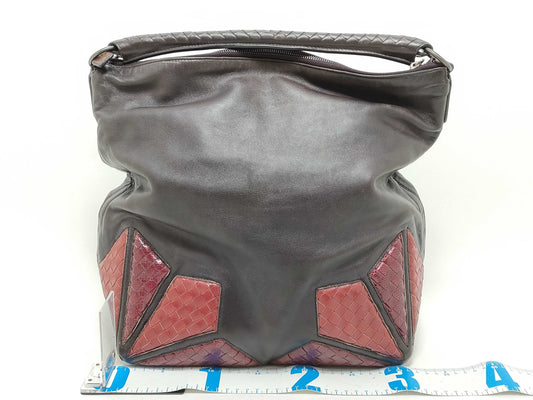 BOTTEGA VENETA Intrecciato Lizard Shoulder Bag