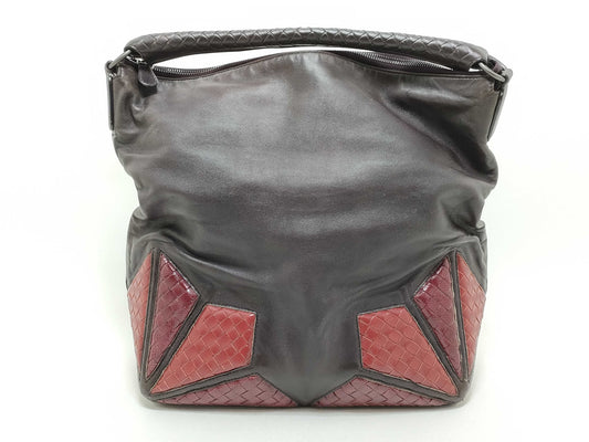 BOTTEGA VENETA Intrecciato Lizard Shoulder Bag