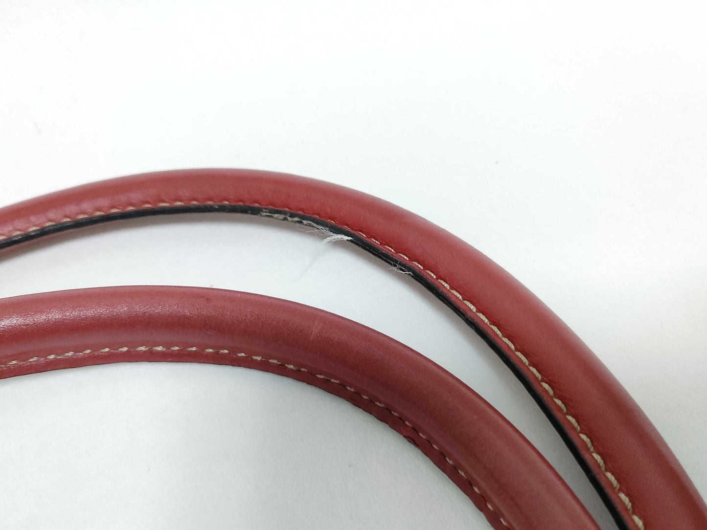 GUCCI Guccissima GUCCI GG Supreme Leather Handbag Red Handbag