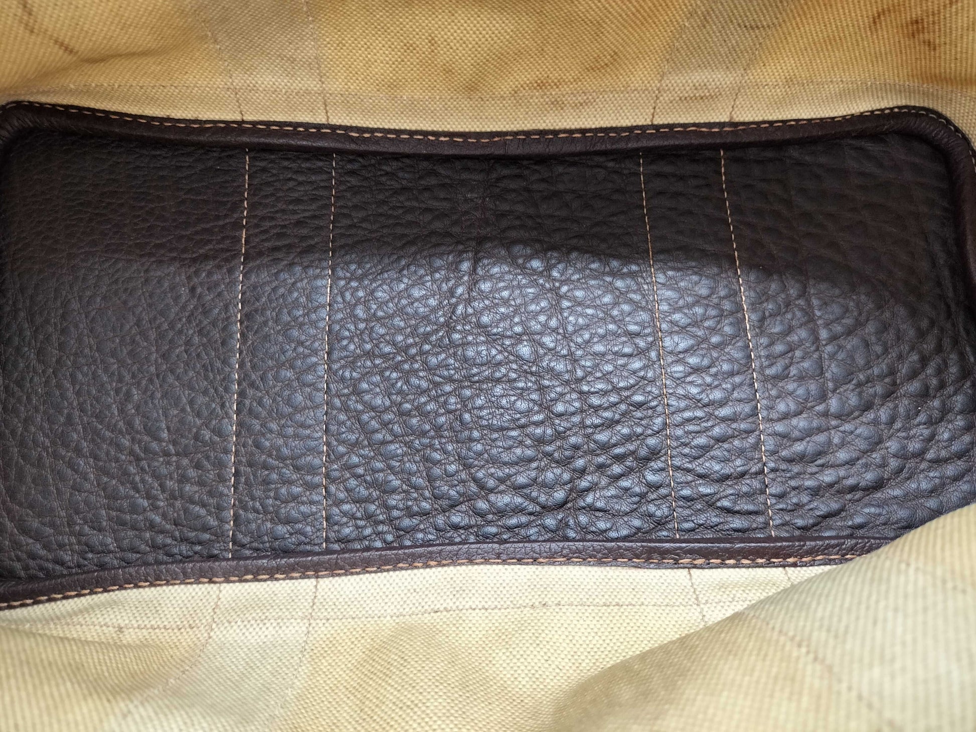 HERMES Garden Party PM Toile H Maroon □G Handbag