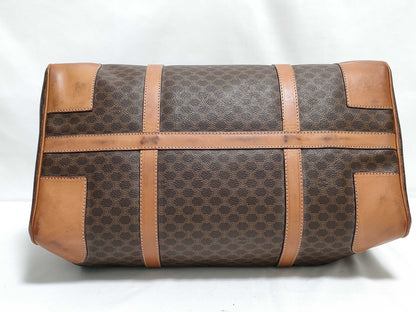 CELINE Boston Bag Macadam Brown Boston Bag