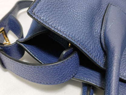PRADA Prada Tote Bag, Leather, Navy, bn2671, 2-Way Tote Bag