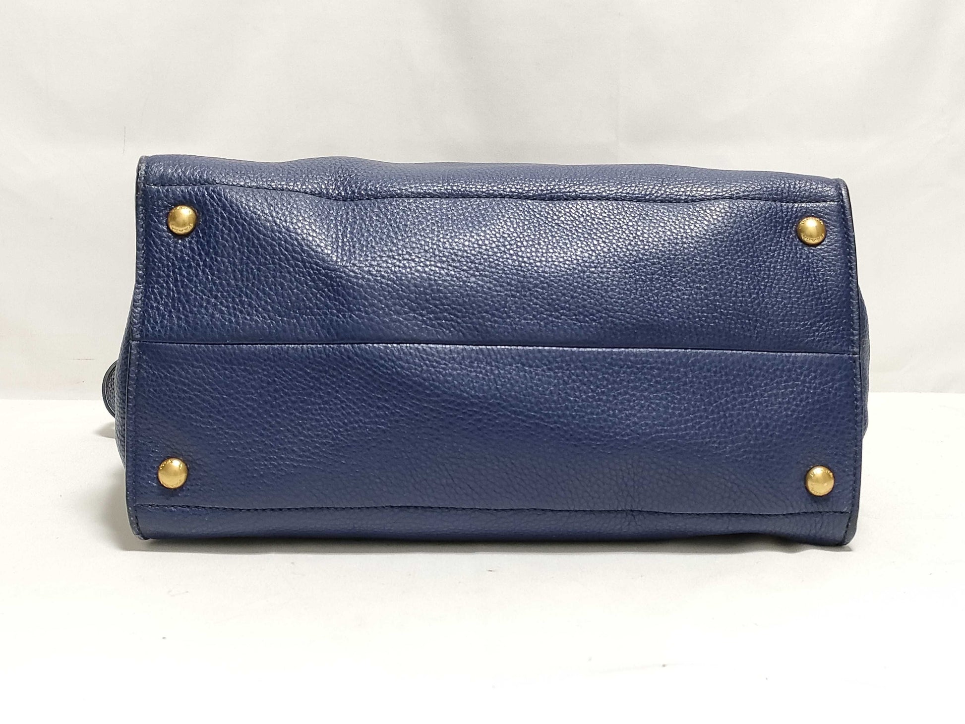 PRADA Prada Tote Bag, Leather, Navy, bn2671, 2-Way Tote Bag