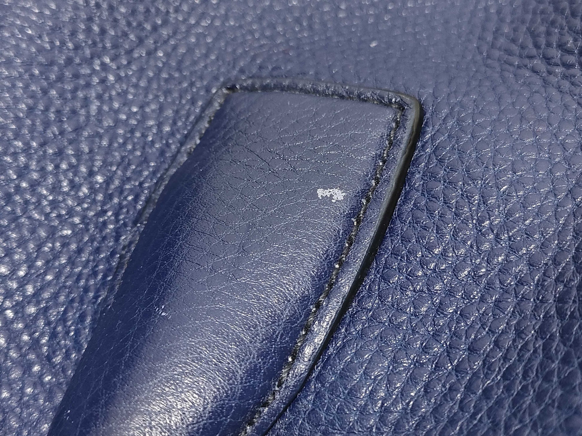 PRADA Prada Tote Bag, Leather, Navy, bn2671, 2-Way Tote Bag
