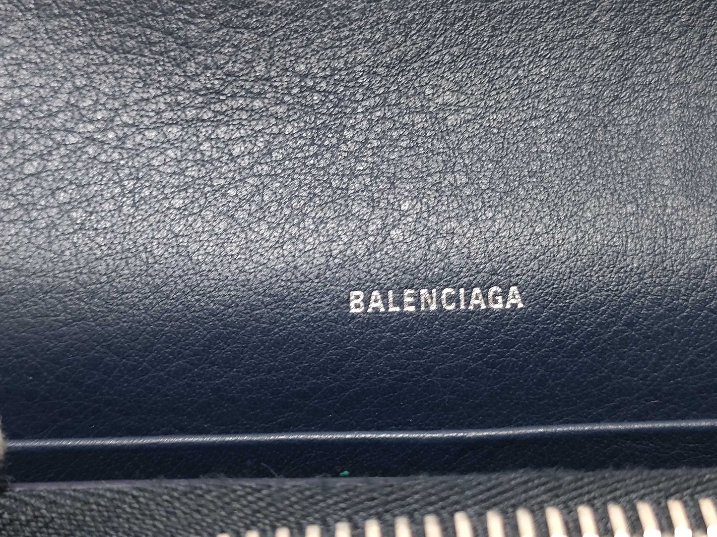 BALENCIAGA Paper Money Leather Bifold Long Wallet 371661