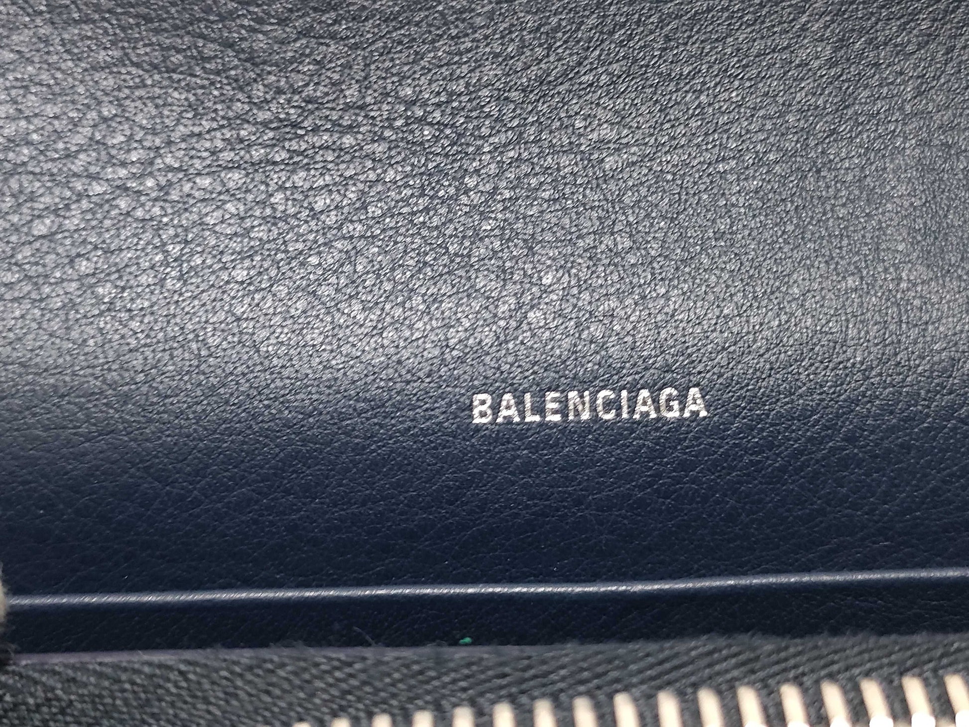 BALENCIAGA Paper Money Leather Bifold Long Wallet 371661