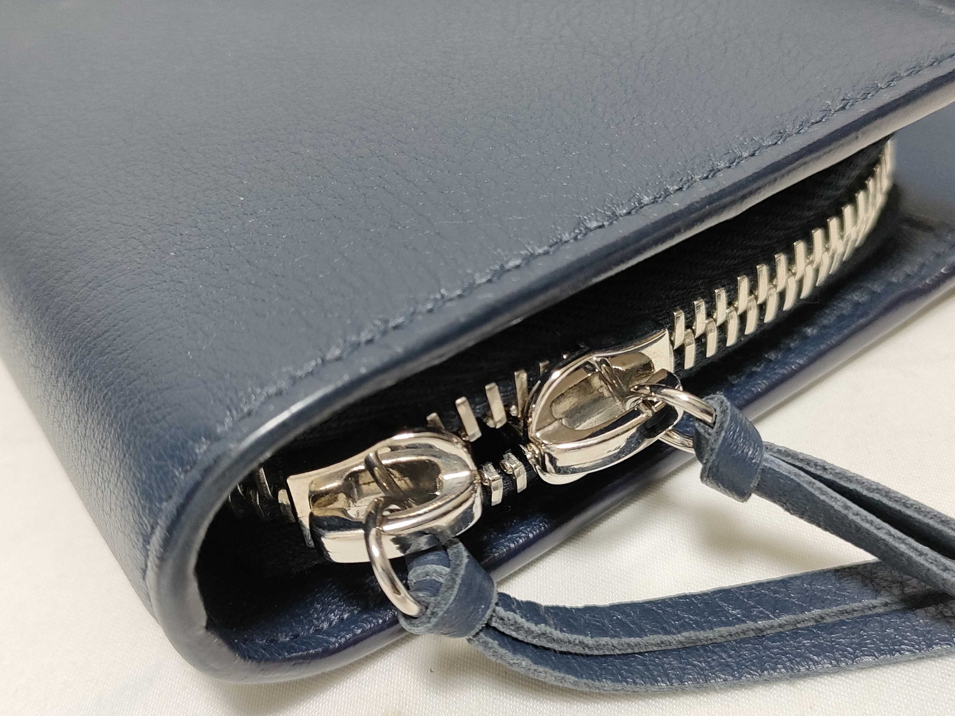 BALENCIAGA Paper Money Leather Bifold Long Wallet 371661