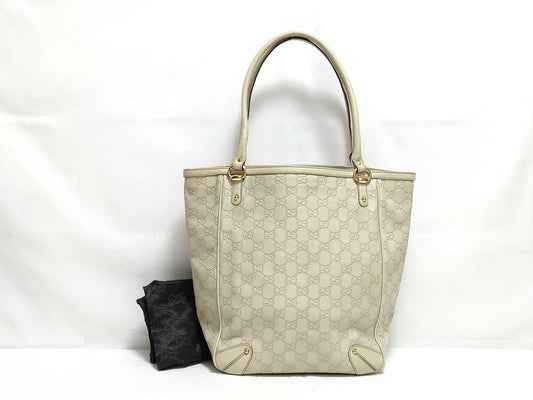 GUCCI Shima Ivory Tote Bag 161128