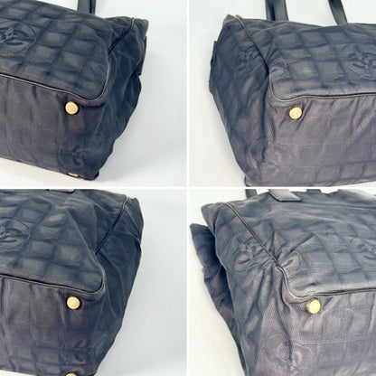 CHANEL New Travel Line Tote Bag Black 8793373 Tote Bag