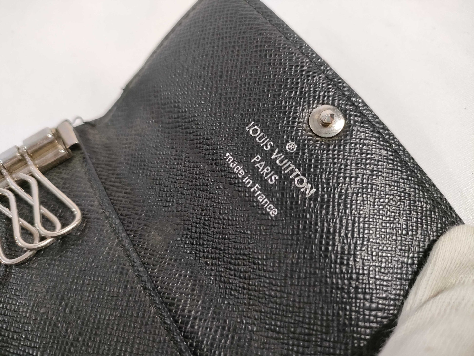 LOUIS VUITTON RFID verification failed CT0183 Damier Graphite LOUIS VUITTON Louis Vuitton Damier Key Case Key Case/Key Holder