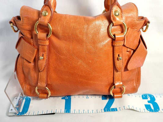 Miu Miu Miu Miu Ribbon 2-Way Bag Orange Handbag