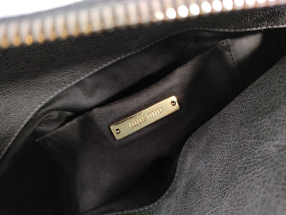 Miu Miu Miu Miu Ribbon 2-Way Bag Gray Handbag