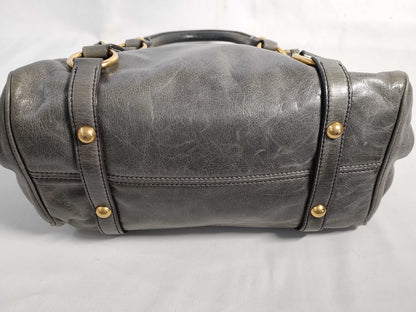 Miu Miu Miu Miu Ribbon 2-Way Bag Gray Handbag