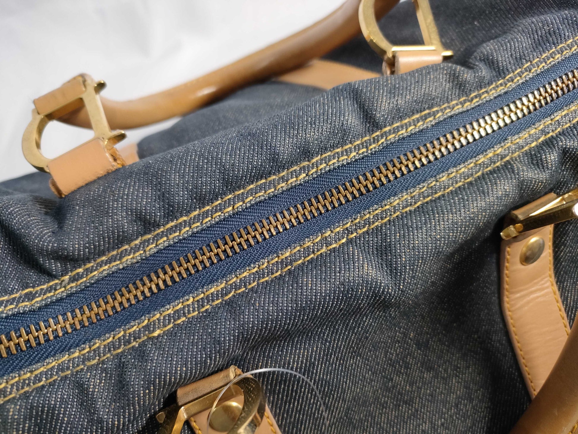 Dior Christian Dior Dior Denim Mini Boston Bag Handbag