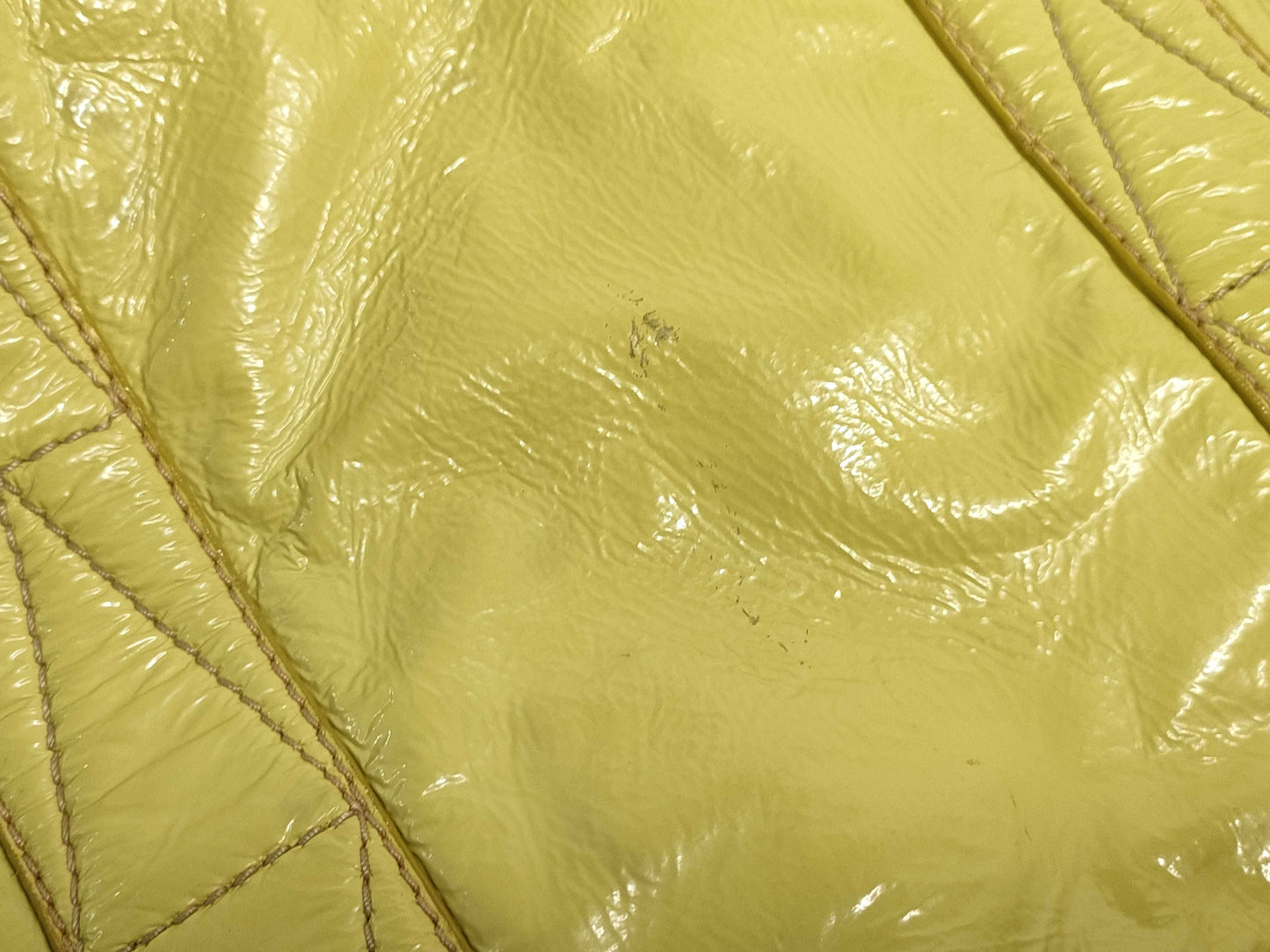 Miu Miu Miu Miu Enamel 2-Way Bag Light Green Handbag