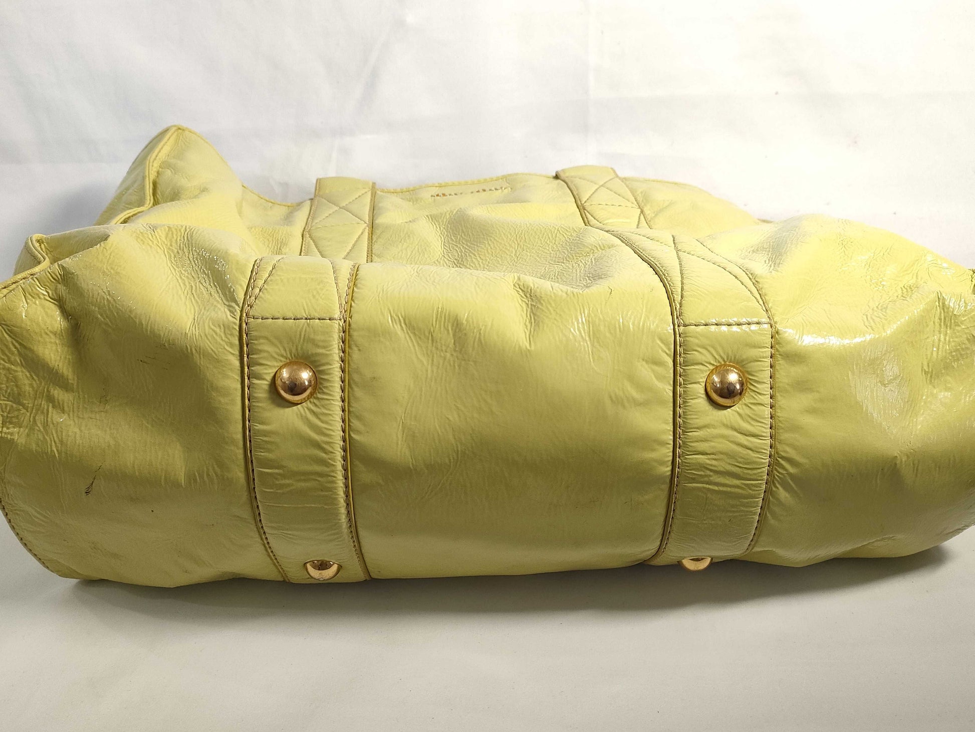Miu Miu Miu Miu Enamel 2-Way Bag Light Green Handbag