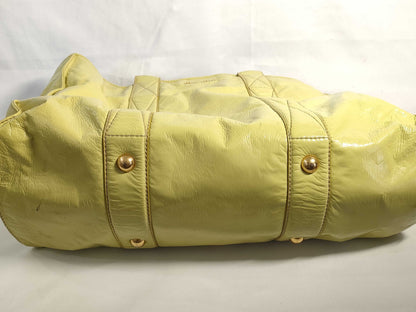 Miu Miu Miu Miu Enamel 2-Way Bag Light Green Handbag