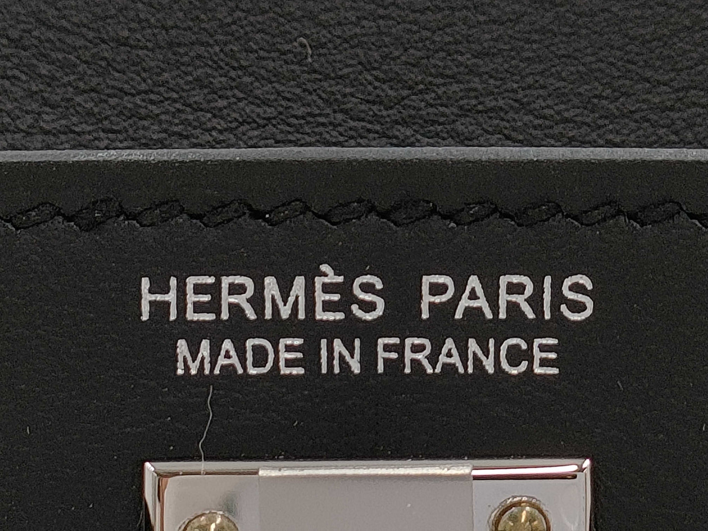 HERMES Kelly Jump K engraved 2025 Swift black with silver hardware backpack