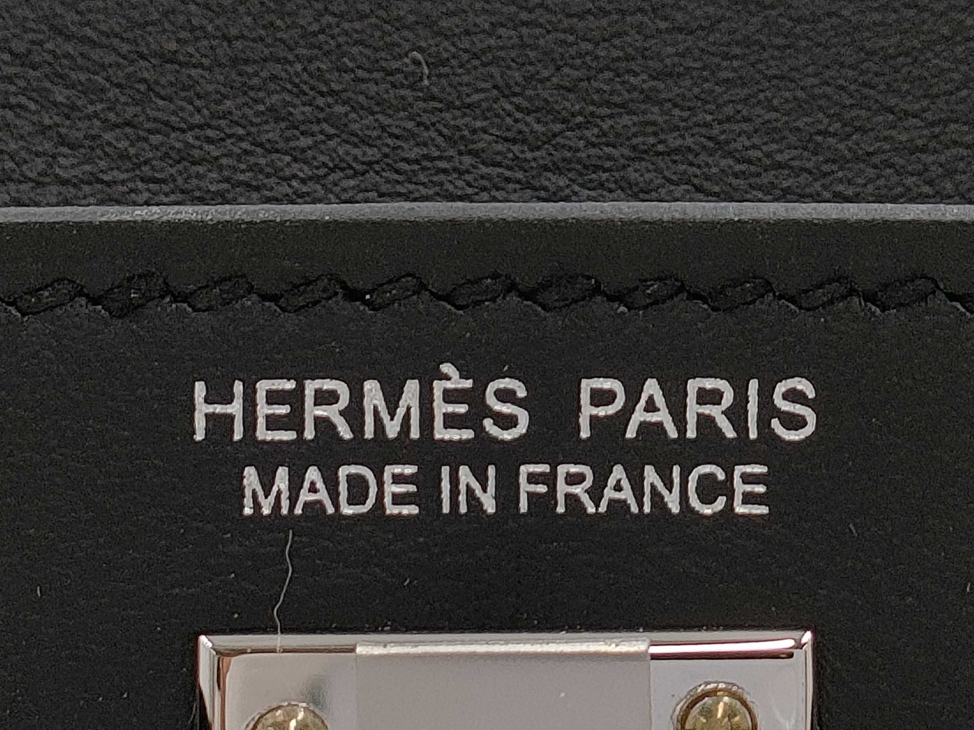 HERMES Kelly Jump K engraved 2025 Swift black with silver hardware backpack