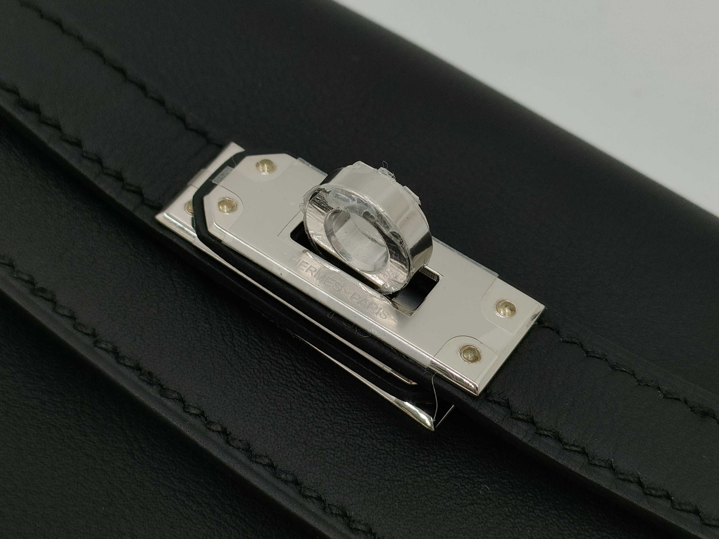 HERMES Kelly Jump K engraved 2025 Swift black with silver hardware backpack