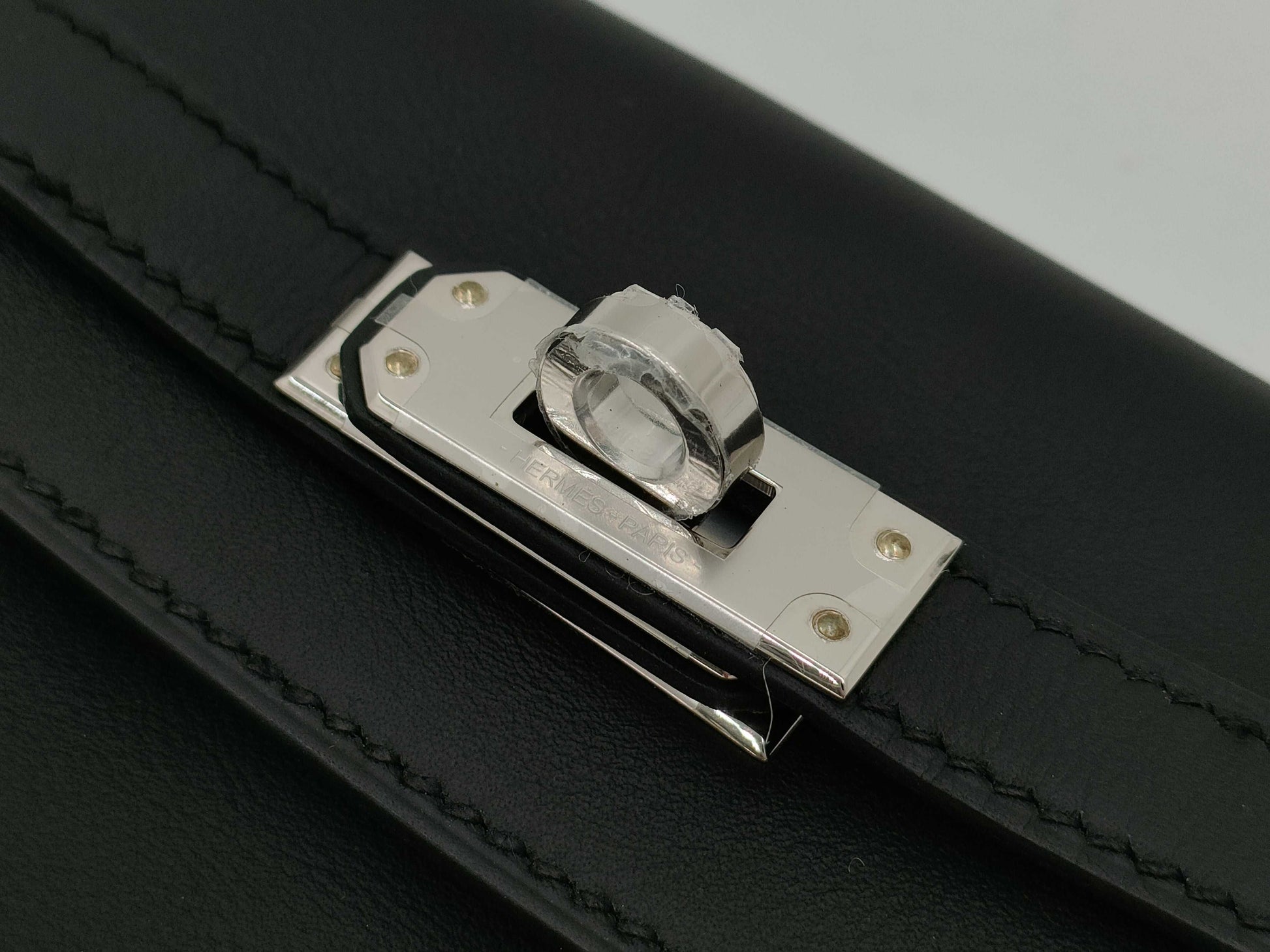 HERMES Kelly Jump K engraved 2025 Swift black with silver hardware backpack