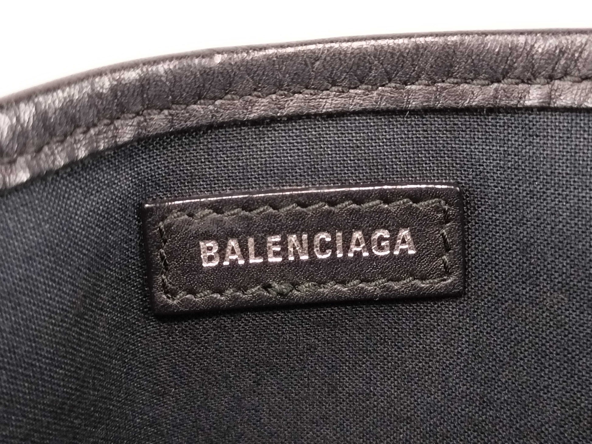 BALENCIAGA 390346 Navy Cabas 2-Way Bag Handbag