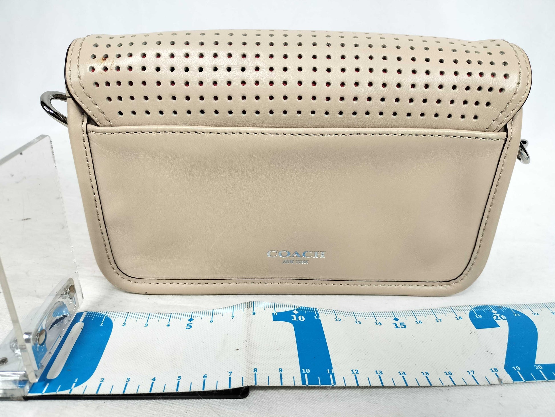 COACH Coach Turnlock Leather Shoulder Bag