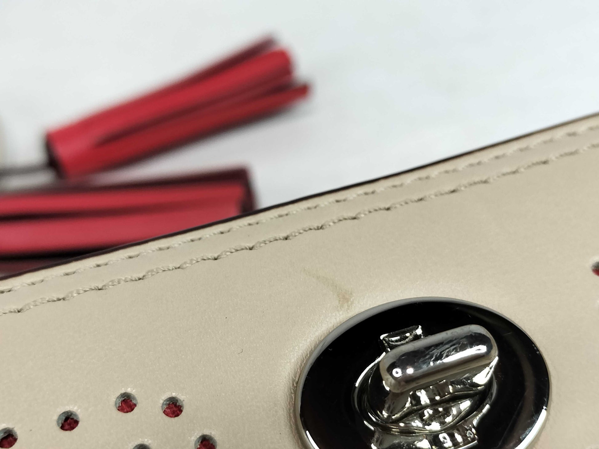 COACH Coach Turnlock Leather Shoulder Bag