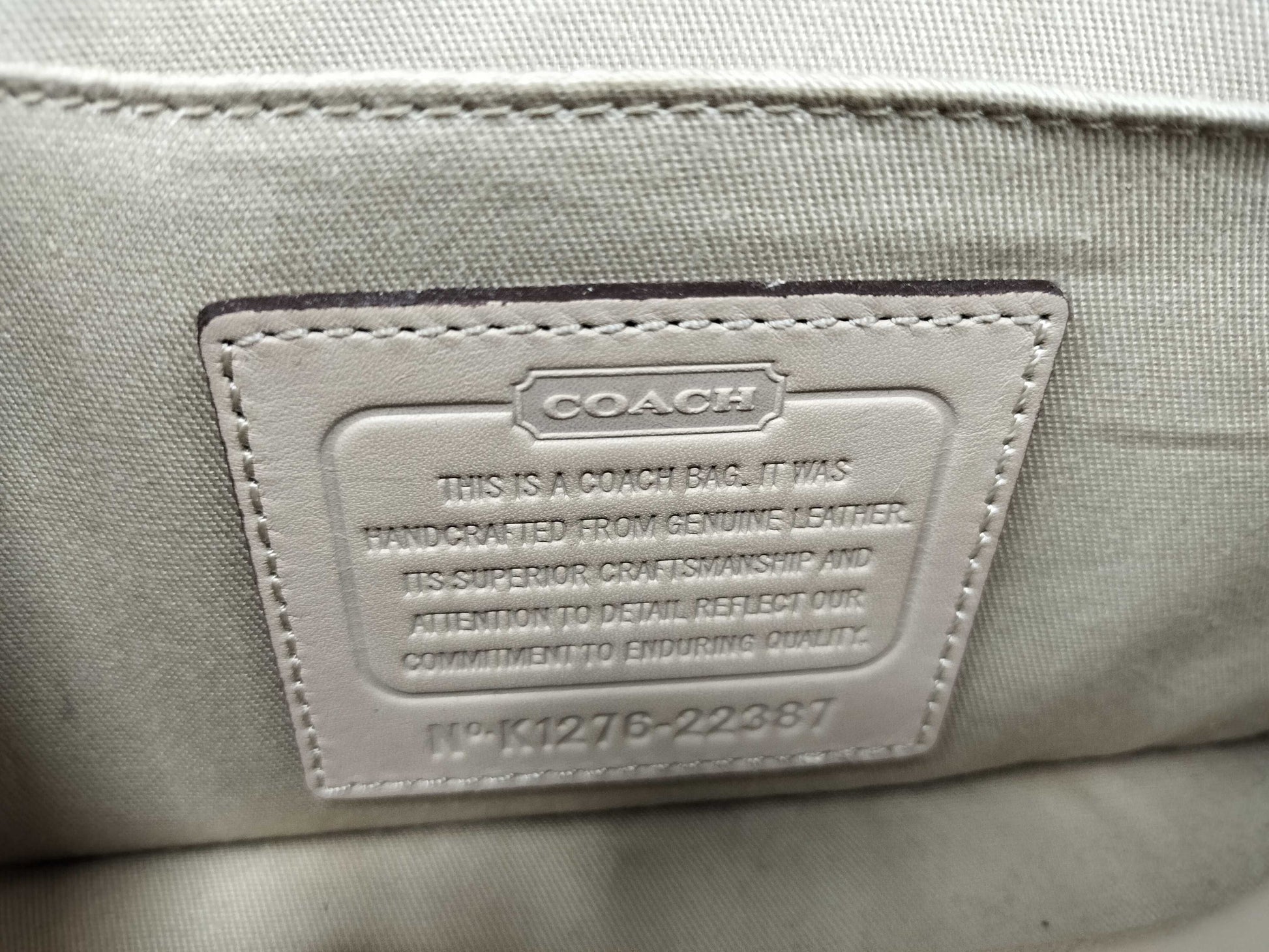 COACH Coach Turnlock Leather Shoulder Bag