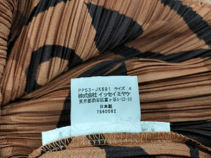 ISSEY MIYAKE PLEATS PLEASE floral print top