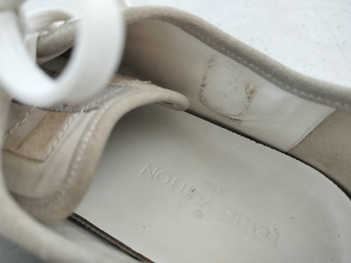 LOUIS VUITTON MS0180 Louis Vuitton Men's Shoes Sneakers Size 6/39 White