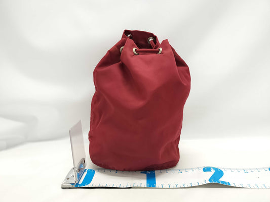PRADA PRADA Dark Red Nylon Pouch
