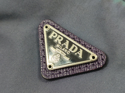 PRADA PRADA Navy Nylon Pouch Pouch